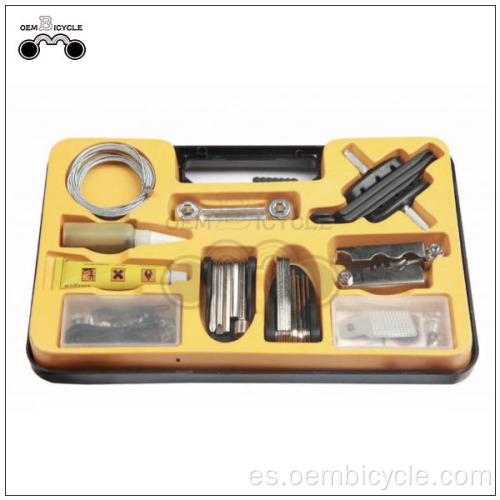 68 EN 1 conjunto de reparación de herramienta de bicicleta plegable